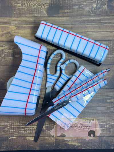 6 Piece Notebook Paper Office Supply Set