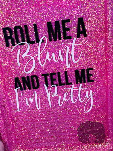 Roll Me a Blunt Rolling Tray Set - lacustomdesignz