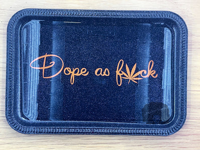 Dope As Fuck Rolling Tray Set - lacustomdesignz