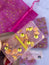 Pink and Gold Resin Domino Set