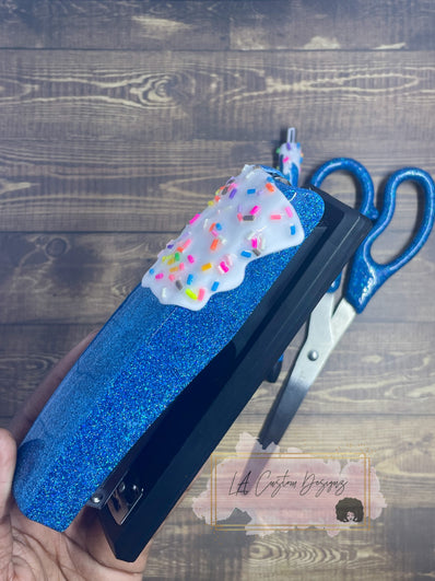 6 Piece Icing Drip Glitter Resin Office Supply Set