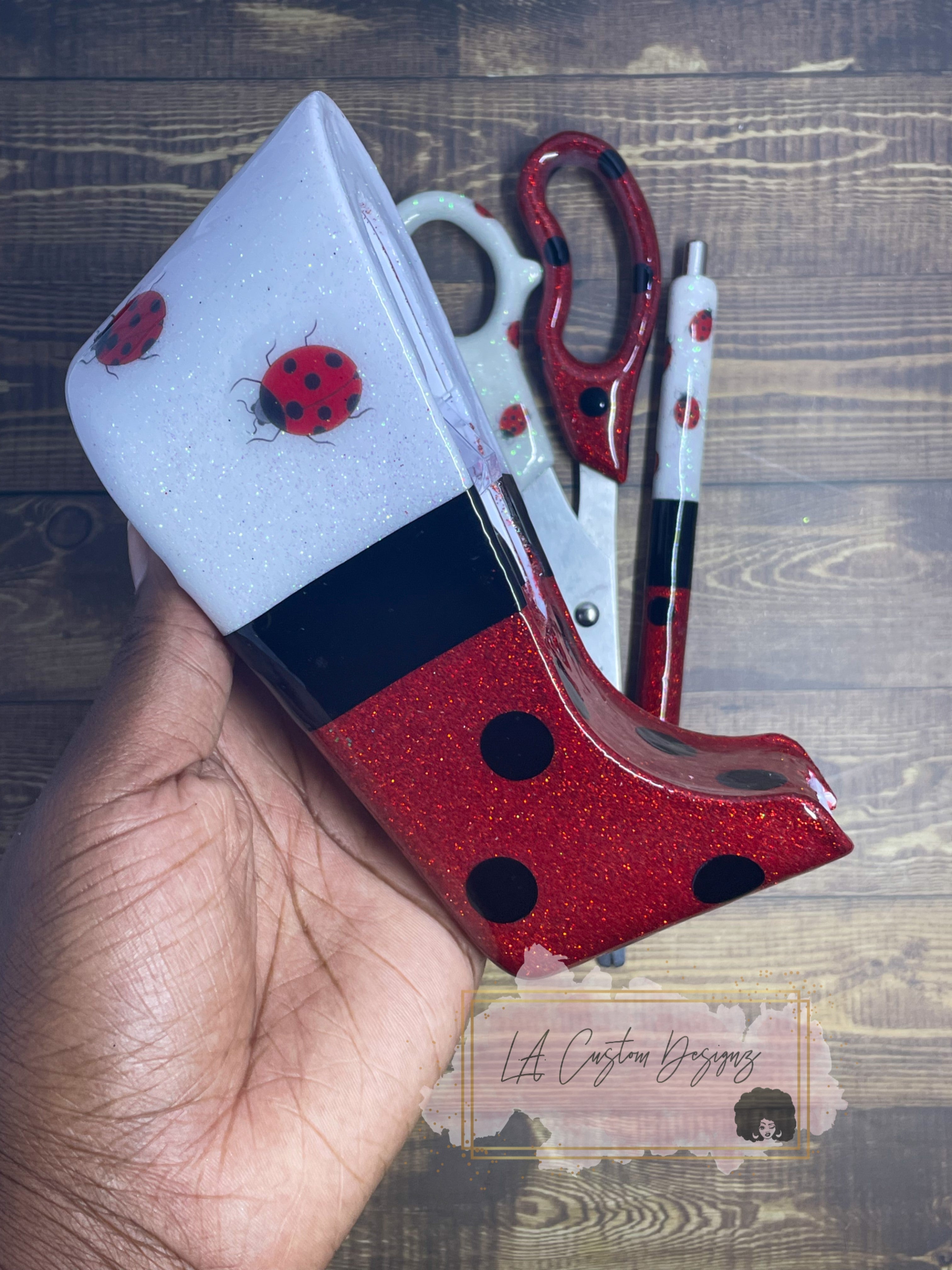6 Piece Ladybug Office Supply Set