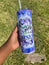 He Is Risen - Purple - 20 oz Skinny Tumbler with Lid and Straw