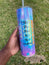 F This Rainbow 20 oz Skinny Tumbler with Lid and Straw