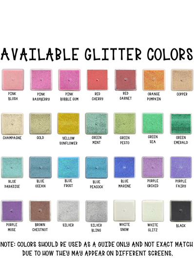 6 Piece Glitter Resin Office Supply Set