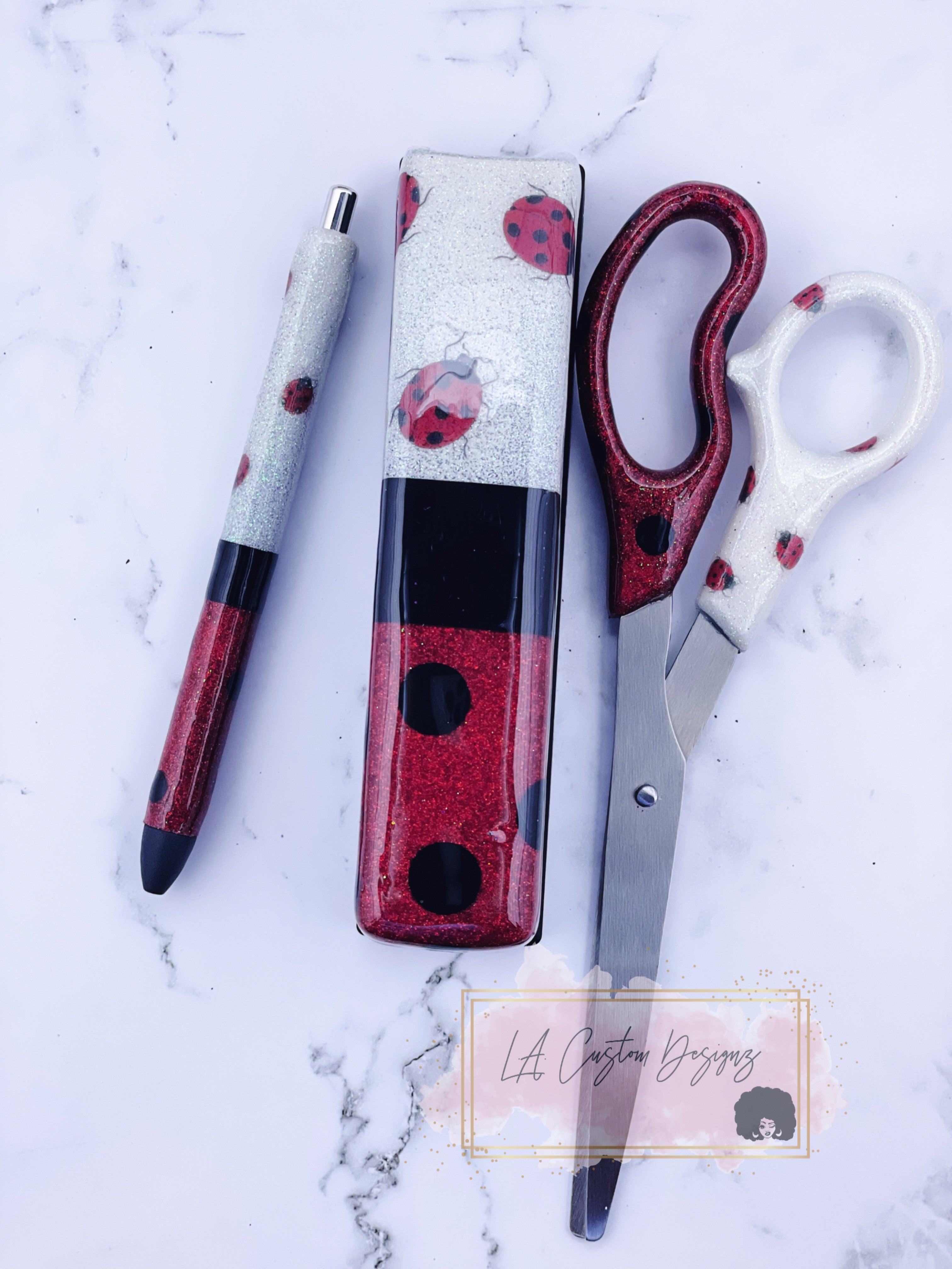 6 Piece Ladybug Office Supply Set