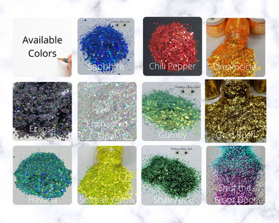 Replacement Glitter Resin Checkers Pieces