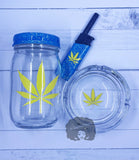 Bad Bitch Good Weed Rolling Tray Set - lacustomdesignz