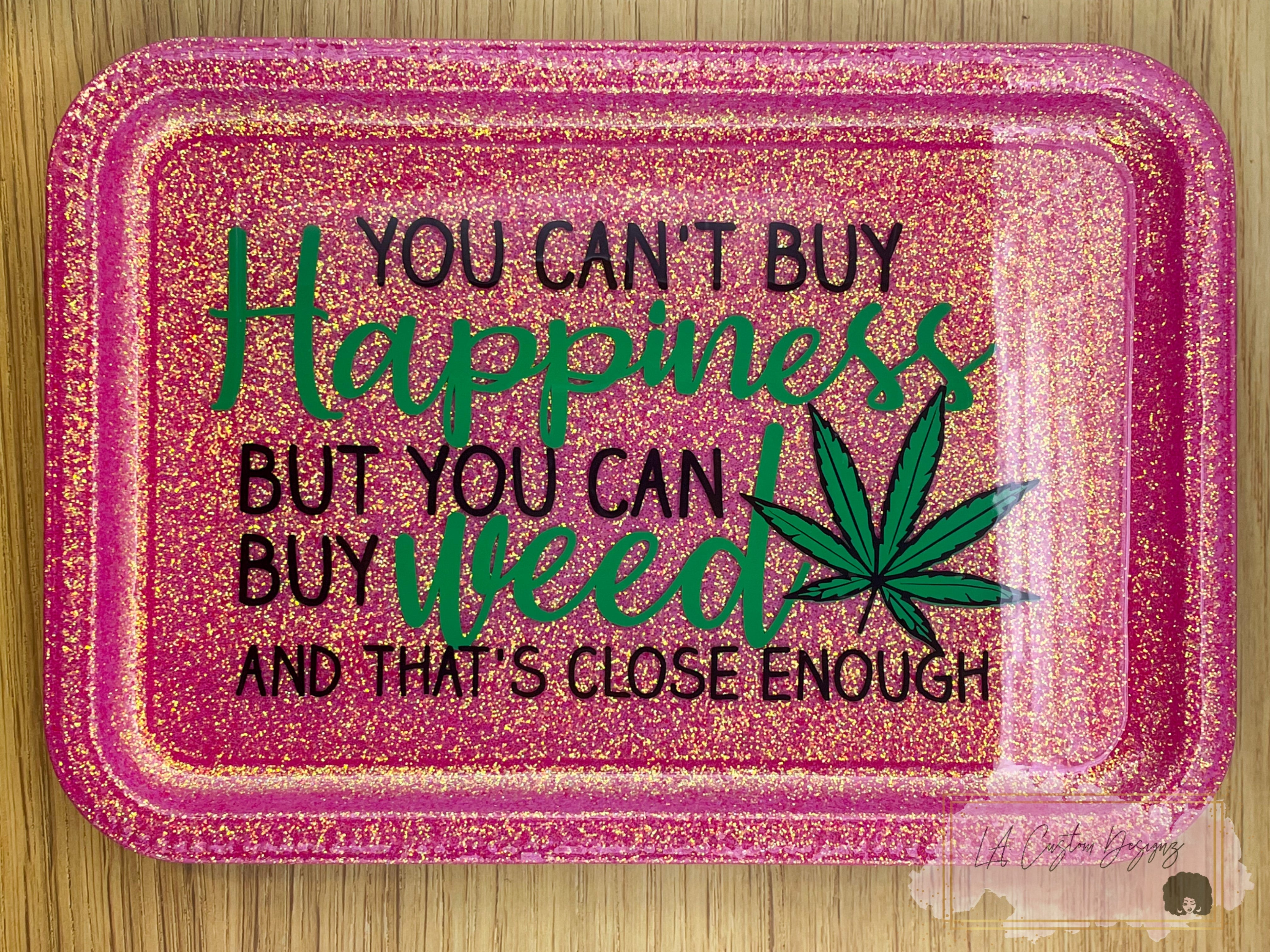 Paradise Rolling Tray (Pink) Design