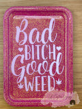 Bad Bitch Good Weed Rolling Tray Set - lacustomdesignz