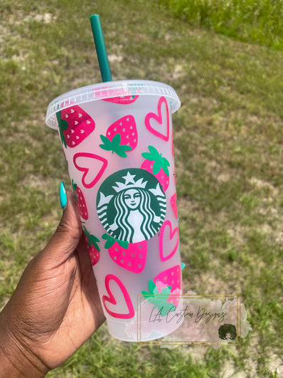 Starbucks Reusable Cow Cold Cup With Straw or Hot Cup With Lid